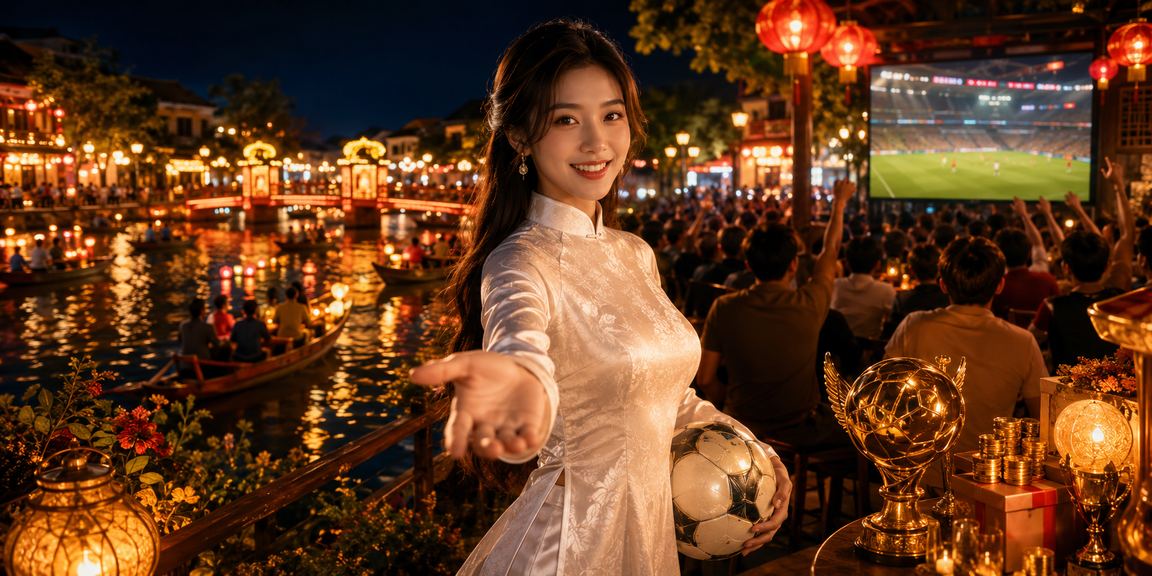 Người chơi cá cược bóng đá qua ứng dụng 1071 ở Hội An